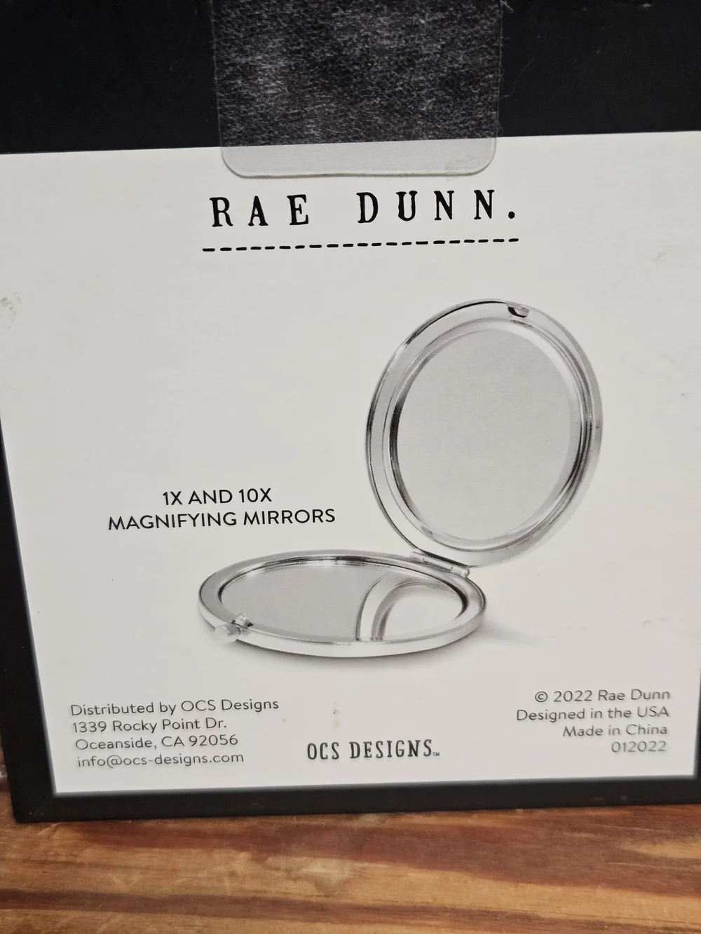 Rae Dunn Mama Bear Compact Mirror - Pink and White